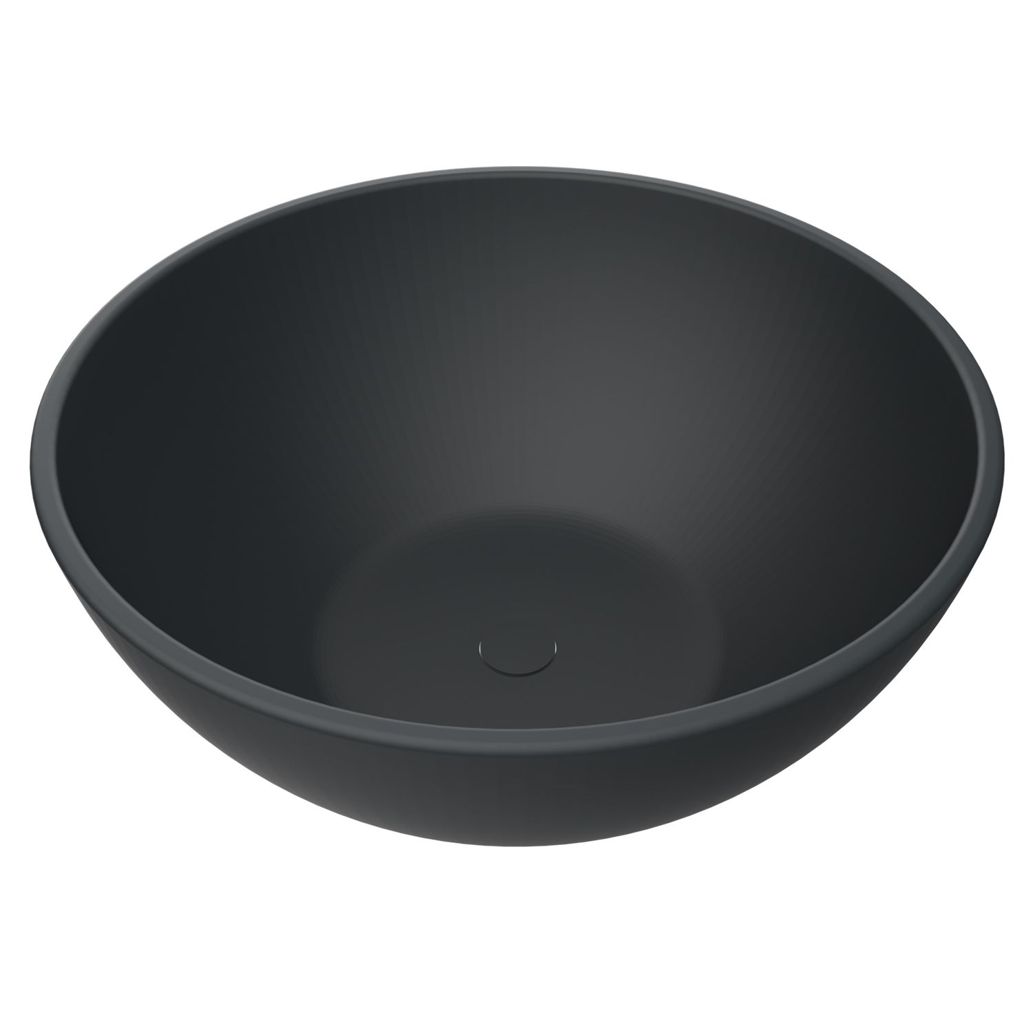 Arcqua Prince Waskom Opbouw 38cm Rond Mat Antraciet