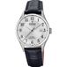 Festina F20007/1 Heren Polshorloge Zwart Leer Zilverkleurig Stalen Kast