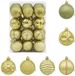vidaXL Kerstballenset - 36 st - Lichtgroen - 6 cm - Polystyreen