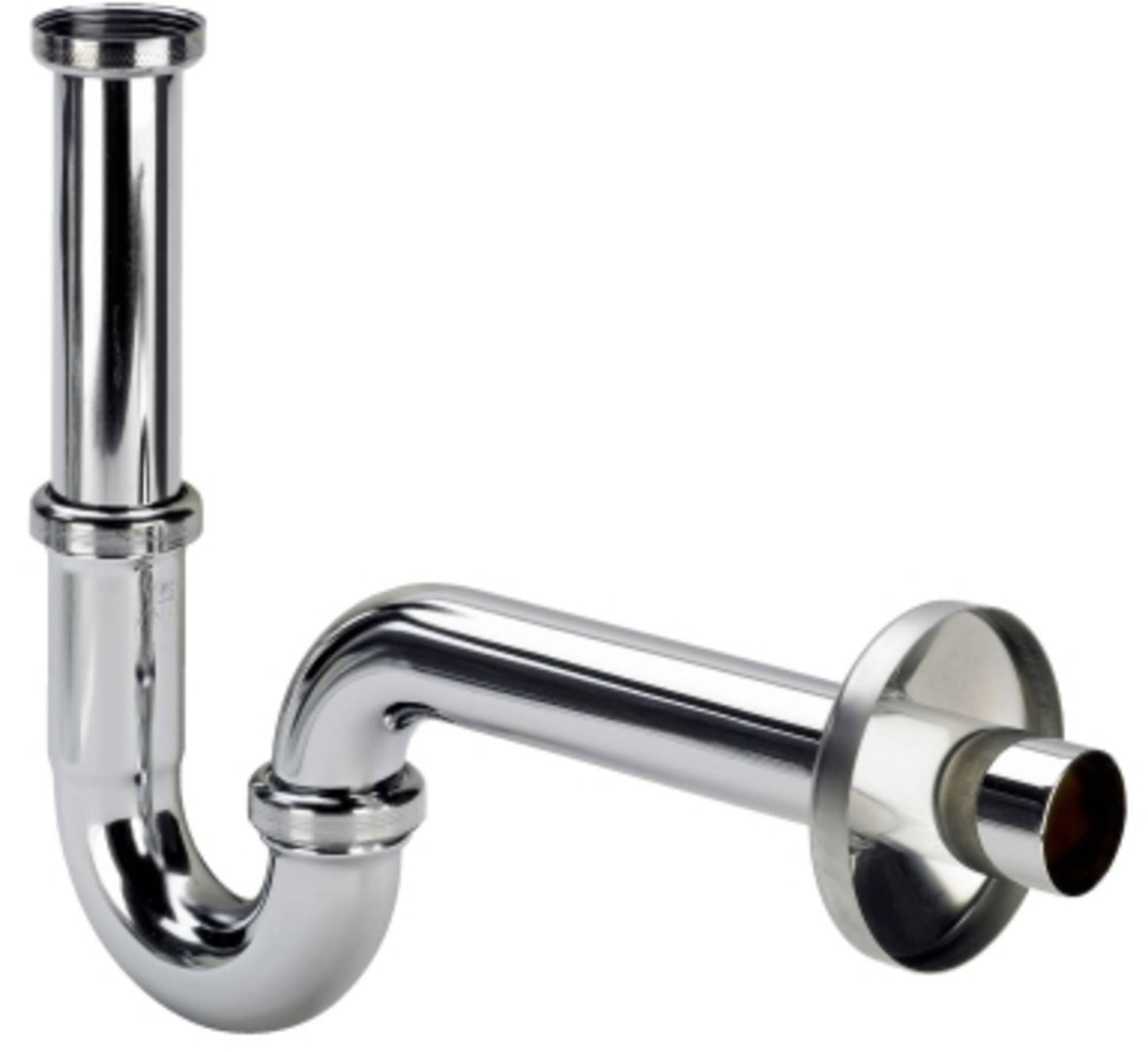 Viega Buissifon 1 1/4 x 1 1/4 messing / chroom