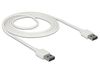 Câble USB 2.0 - USB A vers USB A - 2m - Blanc