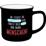 Becher Sheepworld Becher in Emailloptik "Menschen"