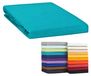 Coton Drap-housse 180x200 cm en Petrol