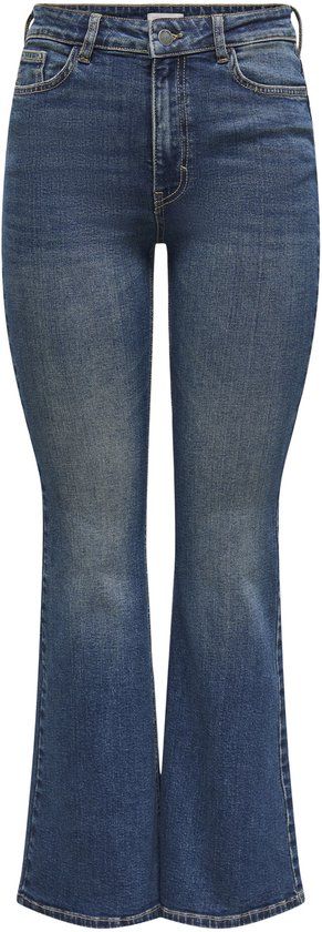 JDY Jdykathy High Waist Flared Jeans Dark Blue Denim