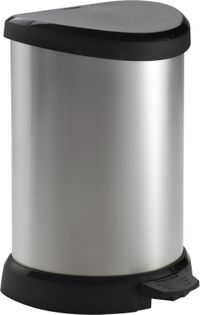 Curver Decobin Poubelle - 15L - Métallique - Plastique recyclé