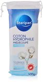 Steripan - Voorgesneden Dermatologisch Hydrofiel Katoen - Ultra Zacht - Optimale Huidtolerantie - 100% Katoen - Dermatologisch Getest - 100 g