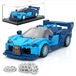 Voiture de sport GT - Voiture de course avec vitrine - 336 pièces - 4,5 x 7,8 x 16 cm