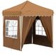 vidaXL - Pop-up Feesttent - 195 x 195 x 245 cm - Beige - Oxford Stof