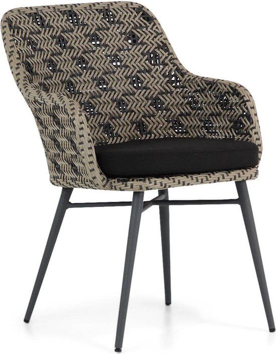 Lifestyle Crossway/Matale 240 cm dining tuinset 7-delig - Taupe-naturel-bruin - 6 zitplekken