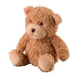 Warmies - Bouillotte à micro-ondes avec graines et housse en peluche - Brun ours en peluche