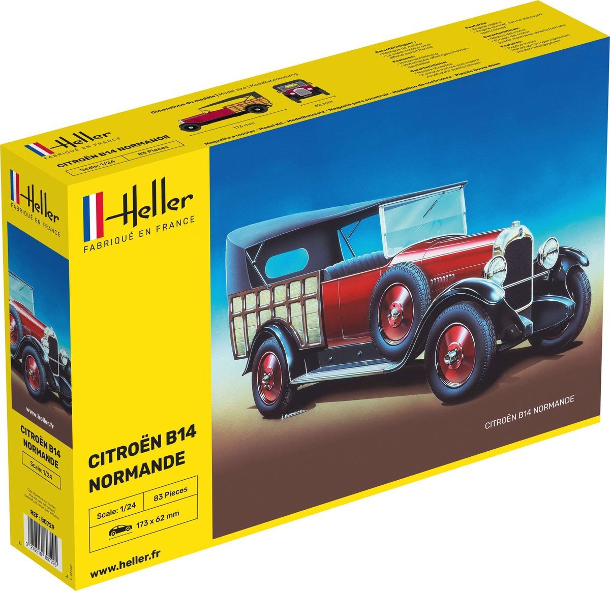 Heller 80729 modelbouwset Citroen B14 Normande