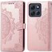 imoshion Hoesje - Geschikt voor Motorola Moto G86 Power - Mandala Bookcase - Rosé Goud