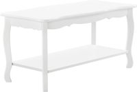 en.casa Salontafel Rome met 1 plank MDF en grenen 87,5x40x42 cm wit