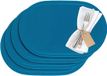 Goodivery Sets de table, 4 Pièces, 45,5 x 29 cm, Vinyle, Bleu/Bleu Clair, Édition Saleen : Fun