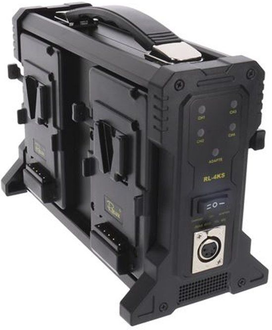 ROLUX RL-4KS Acculader voor 4 x V-Mount Accu