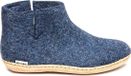 Glerups Laars met leren zool Blauw Maat 43