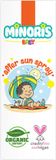 Minoris Baby After Sun Spray | Verzachtende Verlichting bij Zonnebrand met Zinkoxide, Biologische Ingrediënten & Vitamine E | Hypoallergeen, Vegan, Veilig voor 0-6 Maanden | Zachte Herstel na Blootstelling aan de Zon | 100 ML
