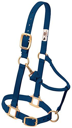 Weaver Leather Original Adjustable Nylon Horse Halter, Large Horse, Navy