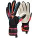Reusch Gants de gardien de but Attrakt Advance Football Adultes Taille 7 Automne/Hiver 2025 Noir/Aqua Bleu/Shock Orange