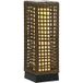 Lampe d'extérieur rotin solaire 15,5 x 15,5 x 46 cm