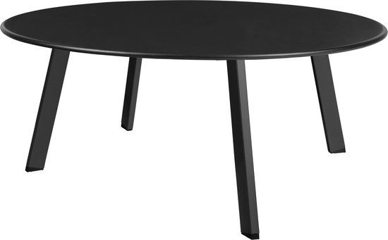 WOOOD Fer Bijzettafel - Zwart - Ø70cm