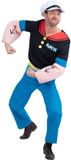 Popeye Spinaziesterk - Man - Kostuum / pak - Volwassenen - Unisex - M - BlauwZwart