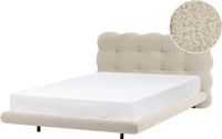 Beliani SOULISSE - Bed - Beige - 120 x 200 cm - Bouclé