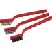 Meister Werkzeuge Brosse métallique Laiton, Acier, Nylon 170 mm 3 pièces 1 set(s)