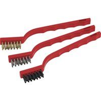 Meister Werkzeuge Brosse métallique Laiton, Acier, Nylon 170 mm 3 pièces 1 set(s)