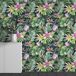 Papier peint panoramique fleurs tropicales 408 cm x 255 cm