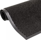 vidaXL Droogloopmat rechthoekig getuft 80x120 cm zwart