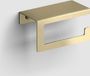 Clou Fold porte-rouleau de toilette sans abattant avec tablette 14,7x7,5x7,5cm laiton mat or PVD