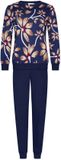 Pastunette Premium - Pyjama - Midnight Bloom - Katoen - Interlock - Donkerblauw - Maat 48