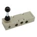 RIEGLER 106477-514.132 5/3-wegventiel, man. 90° hendel monostabiel midden ontluchtt G 1/4, 1 stk
