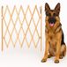Flamingo Veiligheidshek "Monti" – Beige – Verstelbaar van 60-107 cm Breed x 72,5-83 cm Hoog – Veilig Afsluithek voor Huisdieren