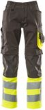Mascot Safe Supreme Pantalon avec poches genoux 15679-860 - anthracite foncé/jaune fluo - C68 - 82