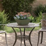 vidaXL Plantenbak Olijfgroen 35 x 35 x 15 cm Koudgewalst staal