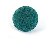 Wolvilt blauwachtig groene bal diameter 30 mm. 20u.