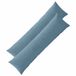 vidaXL Kussensloop - 2 stuks - ALMELO - Blauw - 40 x 145 cm - Corduroy