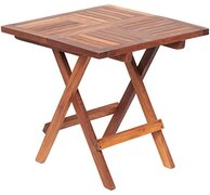 asinox Tek.602 bijzettafel, teak, bruin, 50 x 50 x 50 cm