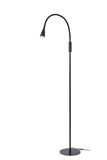 Lucide ZOZY - LED Leeslamp - 4W - 3000K - Zwart - Dimbaar