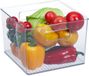 Relaxdays 3x organisateur de réfrigérateur avec poignées - bac de rangement transparent pour réfrigérateur - haut