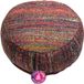 Yogi & Yogini Meditatiekussen veelkleurig vintage zijde 33x17 cm