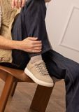 Manfield Heren Beige Nubuck Sneakers Maat 47