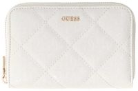 GUESS Libby SLG Zip Around Wallet Cream White