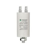 Startcondensator voor elektromotoren, 450V, capaciteit: 1,5 µF, 4 pins / M8