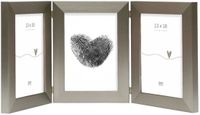Deknudt Frames fotolijst S41VD1 H3V - zilver - drieluik - 3x 13x18 cm