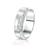 Lucardi Dames Vriendschapsring Maldives - Ring - Cadeau - Staal - Zilverkleurig