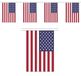 Merkloos / Sans marque Shoppartners Bv Amerika/USA vlaggenlijn van stof - 300 cm - polyester - landen vlaggetjes - versiering