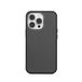 aiino Foggy hoes voor iPhone 13 Pro, semi-transparante hoes met matte afwerking, kleurrijk, stootvaste TPU-bumper, toetsen met contrasterende kleuren, zwart